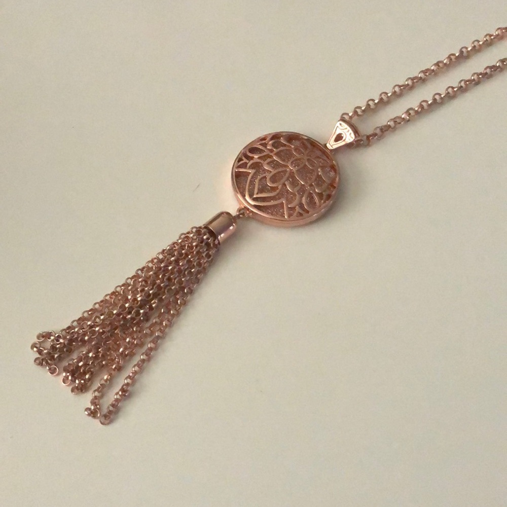FWP Charming Charlie Rose Gold 24 inch Necklace